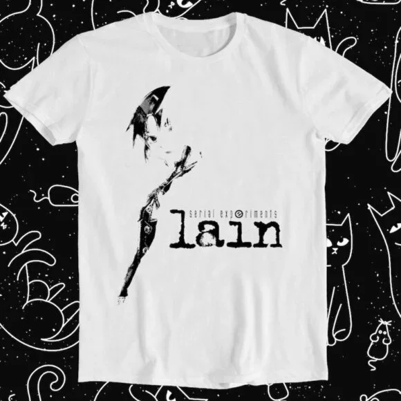 Serial Experiments Lain Japanese Anime Funny Meme Fan Gift Graphic T-shirt 159 - Picture 1 of 5